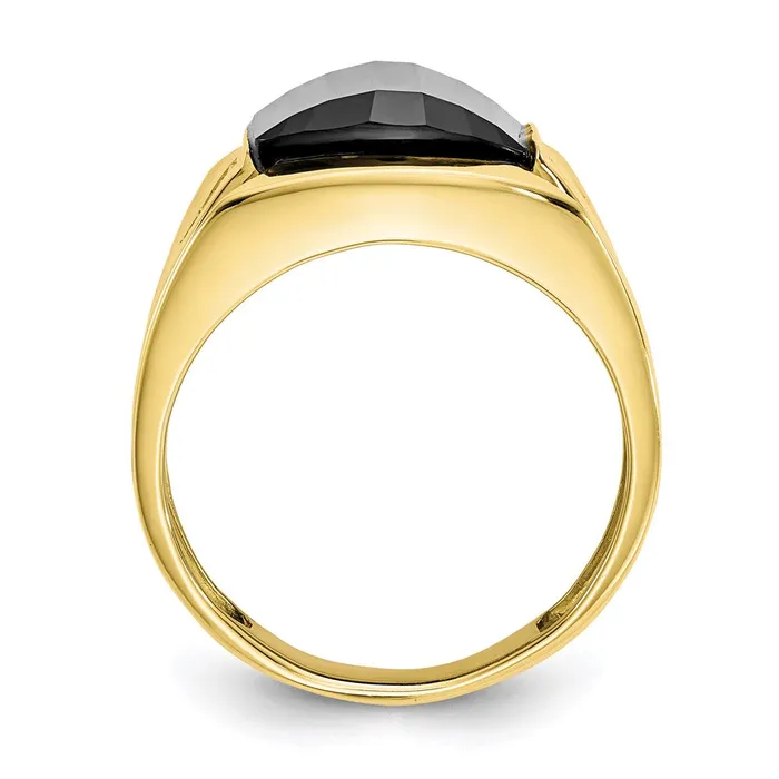 Rings 10k Mens Diamond and Black Onyx RingWBC10X158 WB Choice Jewelry