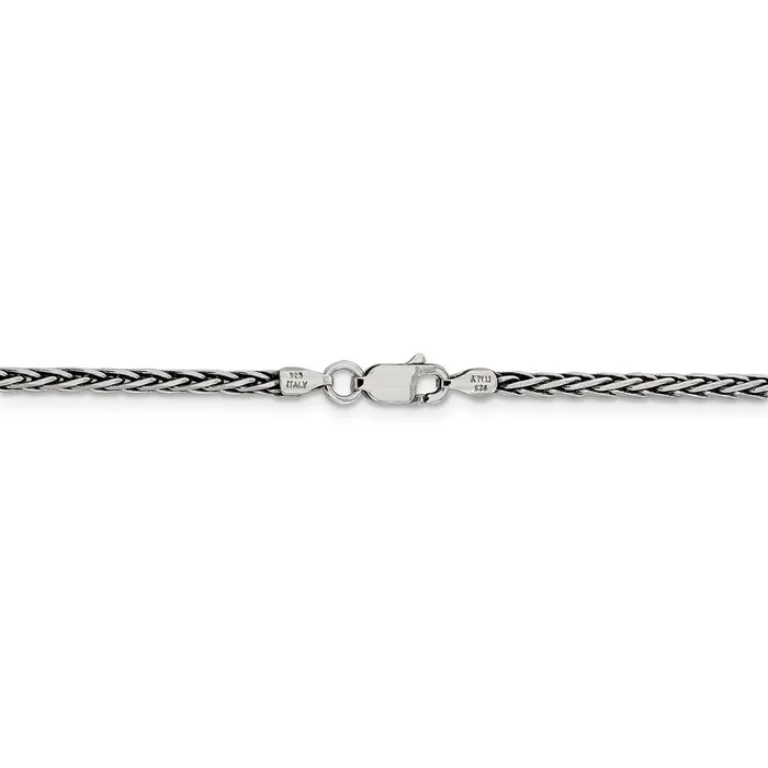 Rings Sterling Silver Antiqued 22mm Solid Square Spiga ChainWBCQFC20624 WB Choice Jewelry Rings Sterling Silver Antiqued 22mm Solid Square Spiga ChainWBCQFC20624 WB Choice Jewelry
