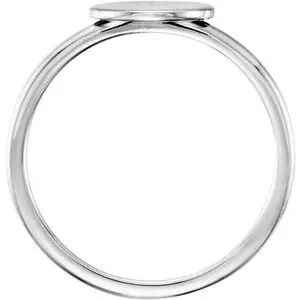 Rings WB Choice Jewelry Continuum Sterling Silver Oval Engravable Ring514021000PSTWBC Rings WB Choice Jewelry Continuum Sterling Silver Oval Engravable Ring514021000PSTWBC