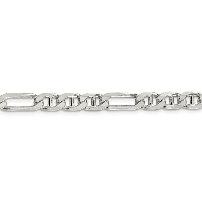Rings WB Choice Jewelry Sterling Silver 65mm Figaro Anchor ChainWBCQAF18020 Rings WB Choice Jewelry Sterling Silver 65mm Figaro Anchor ChainWBCQAF18020