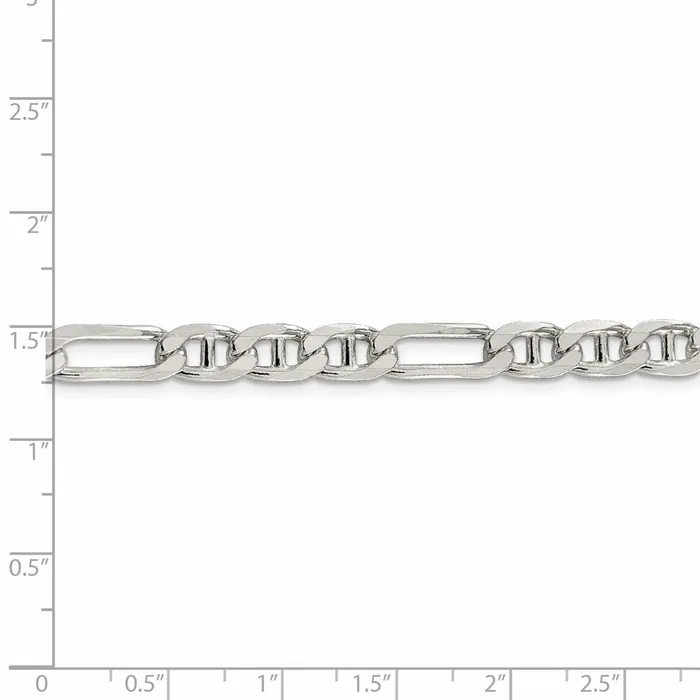Rings WB Choice Jewelry Sterling Silver 65mm Figaro Anchor ChainWBCQAF18020 Rings WB Choice Jewelry Sterling Silver 65mm Figaro Anchor ChainWBCQAF18020