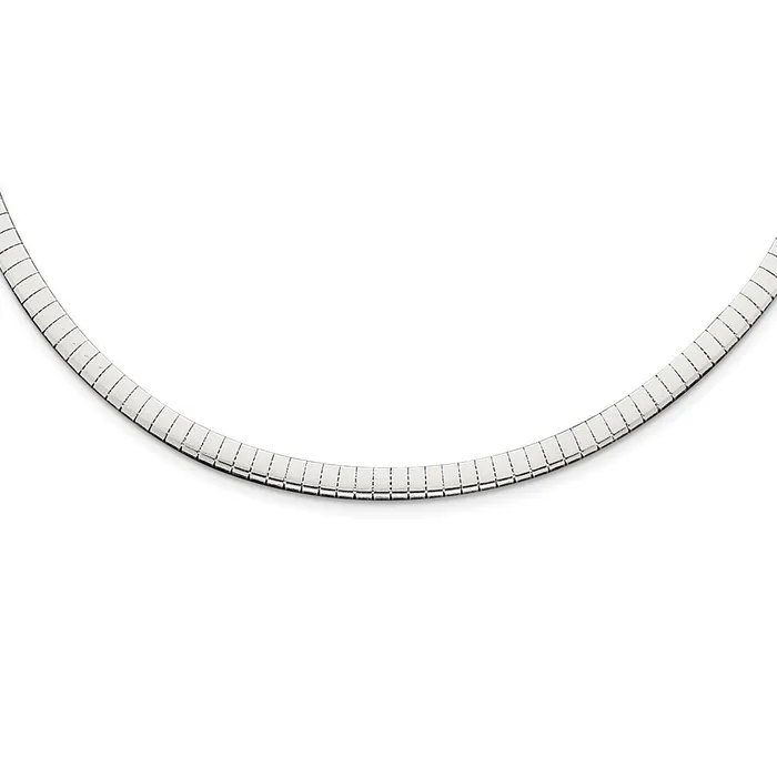 Sterling Silver 4mm Cubetto NecklaceWBCQU418 WB Choice Jewelry Necklaces