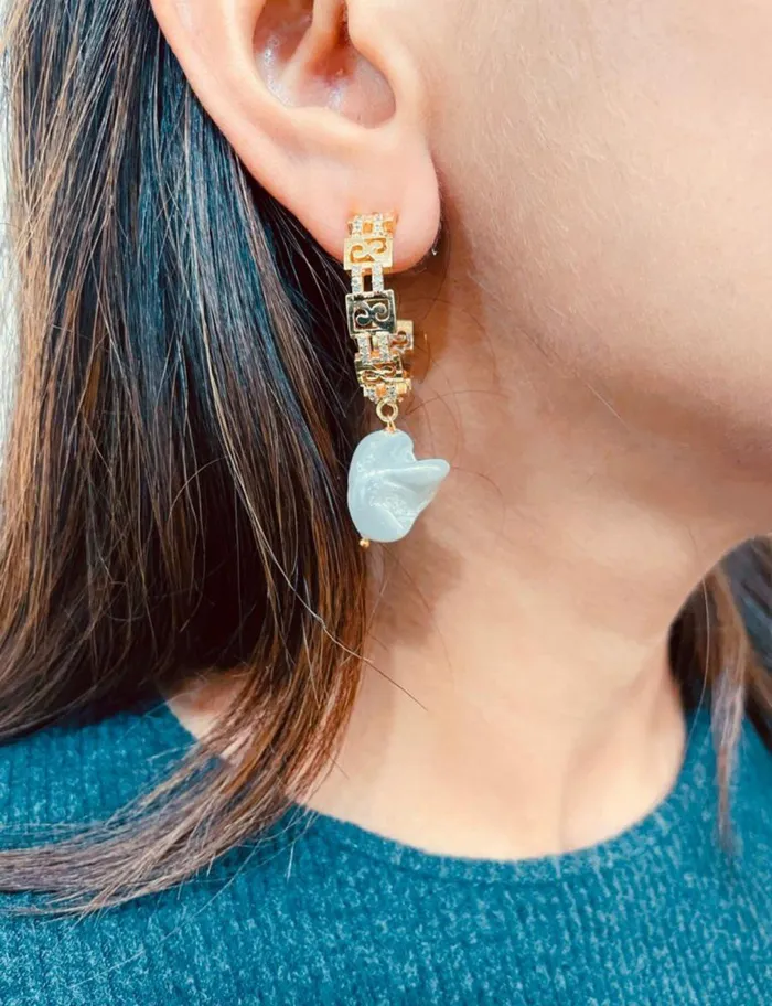 Treasure Pearl Hoop Earrings PRERTO ECOMMERCE PRIVATE LIMITED Earrings