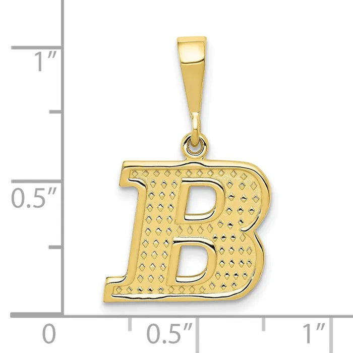 WB Choice Jewelry 10k Initial B PendantWBC10C1449B Necklaces WB Choice Jewelry 10k Initial B PendantWBC10C1449B Necklaces