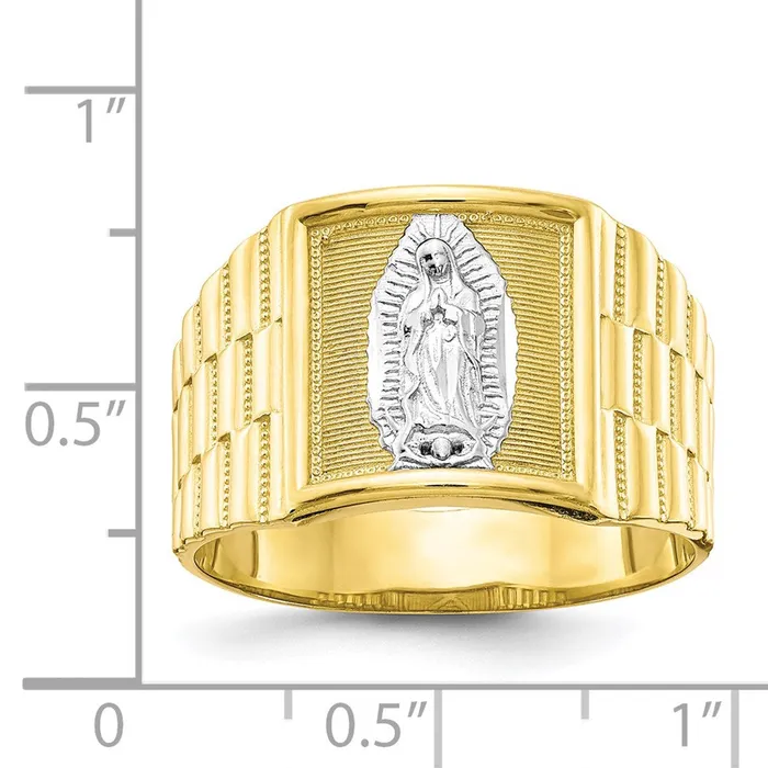 WB Choice Jewelry 10k Rhodium Mens Our Lady of Guadalupe RingWBC10C1294 Rings WB Choice Jewelry 10k Rhodium Mens Our Lady of Guadalupe RingWBC10C1294 Rings