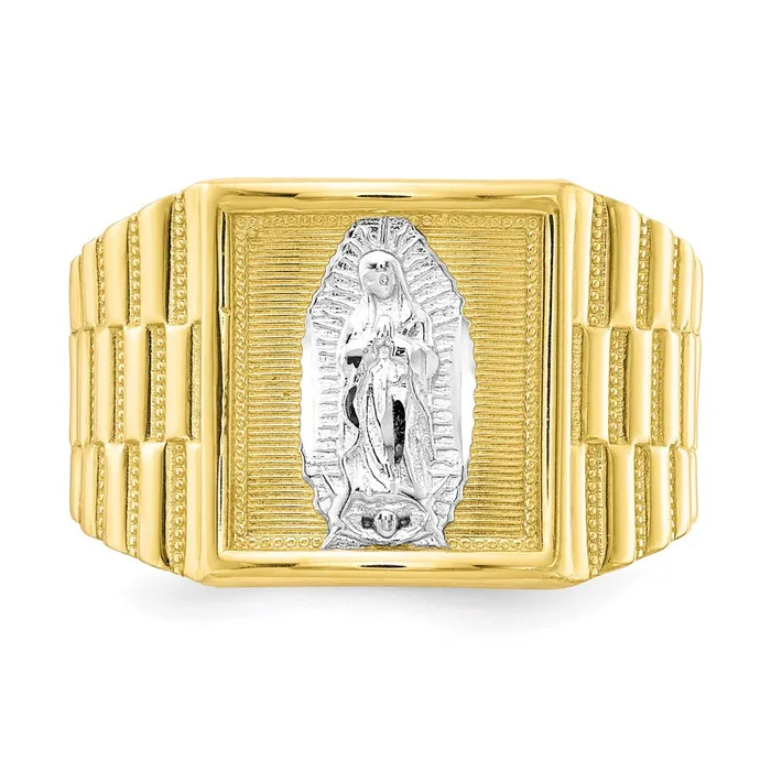 WB Choice Jewelry 10k Rhodium Mens Our Lady of Guadalupe RingWBC10C1294 Rings WB Choice Jewelry 10k Rhodium Mens Our Lady of Guadalupe RingWBC10C1294 Rings