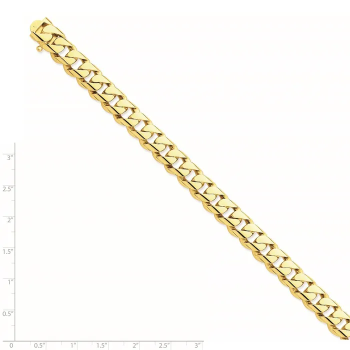 WB Choice Jewelry Bracelets 14k 96mm Handpolished Rounded Curb Link BraceletWBCLK1269