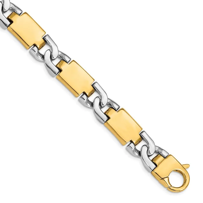 WB Choice Jewelry Bracelets 14k Twotone 109mm Polished Gold Fancy Link BraceletWBCLK5439 WB Choice Jewelry Bracelets 14k Twotone 109mm Polished Gold Fancy Link BraceletWBCLK5439