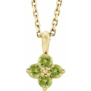 WB Choice Jewelry Necklaces 14K Yellow Youth Peridot 1618 Necklace86694729PSTWBC WB Choice Jewelry Necklaces 14K Yellow Youth Peridot 1618 Necklace86694729PSTWBC