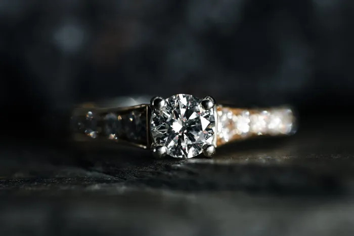 14k Yellow Gold Diamond Engagement Ring Art Fx Rings