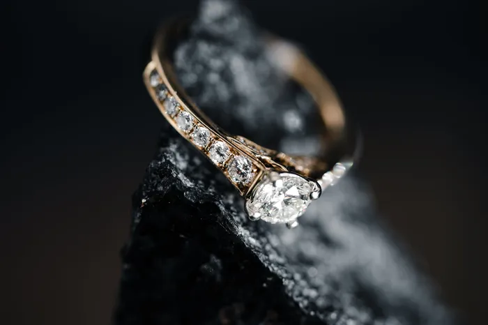 14k Yellow Gold Diamond Engagement Ring Art Fx Rings