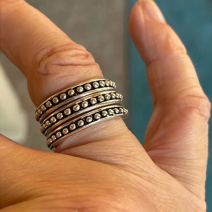 Beaded Bands Sterling Silver Vintage sold separately Vintage Paris Jewelry Rings Beaded Bands Sterling Silver Vintage sold separately Vintage Paris Jewelry Rings