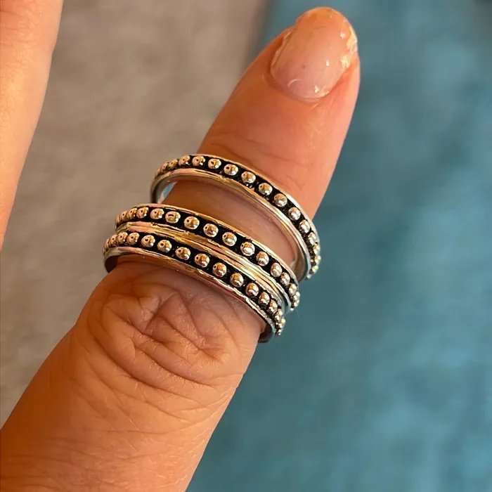 Beaded Bands Sterling Silver Vintage sold separately Vintage Paris Jewelry Rings Beaded Bands Sterling Silver Vintage sold separately Vintage Paris Jewelry Rings