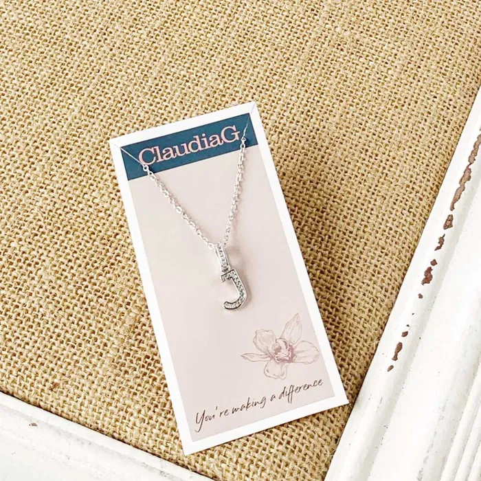 ClaudiaG Stainless Steel Letter Necklace Necklaces