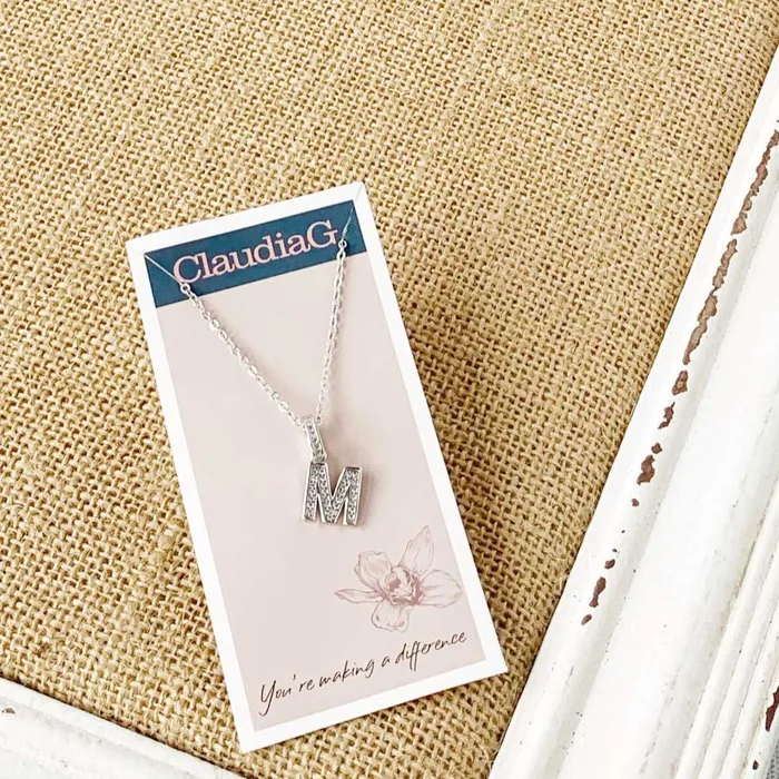 ClaudiaG Stainless Steel Letter Necklace Necklaces