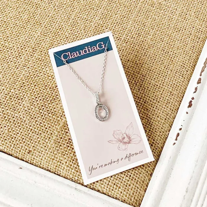 ClaudiaG Stainless Steel Letter Necklace Necklaces