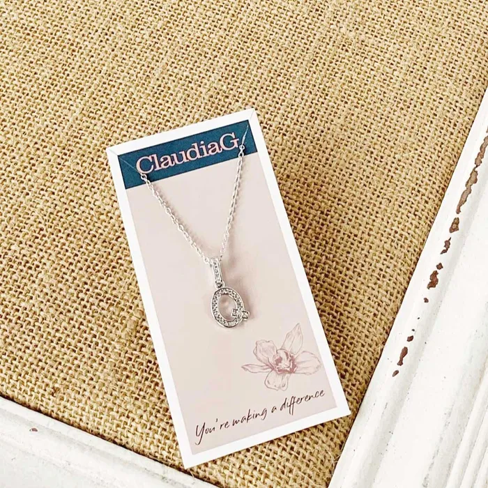 ClaudiaG Stainless Steel Letter Necklace Necklaces