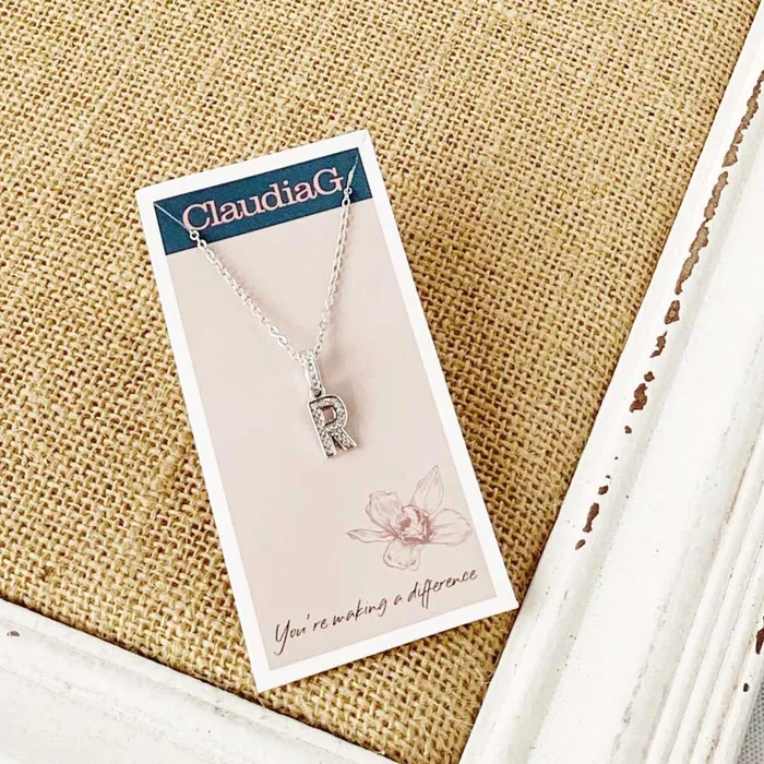 ClaudiaG Stainless Steel Letter Necklace Necklaces