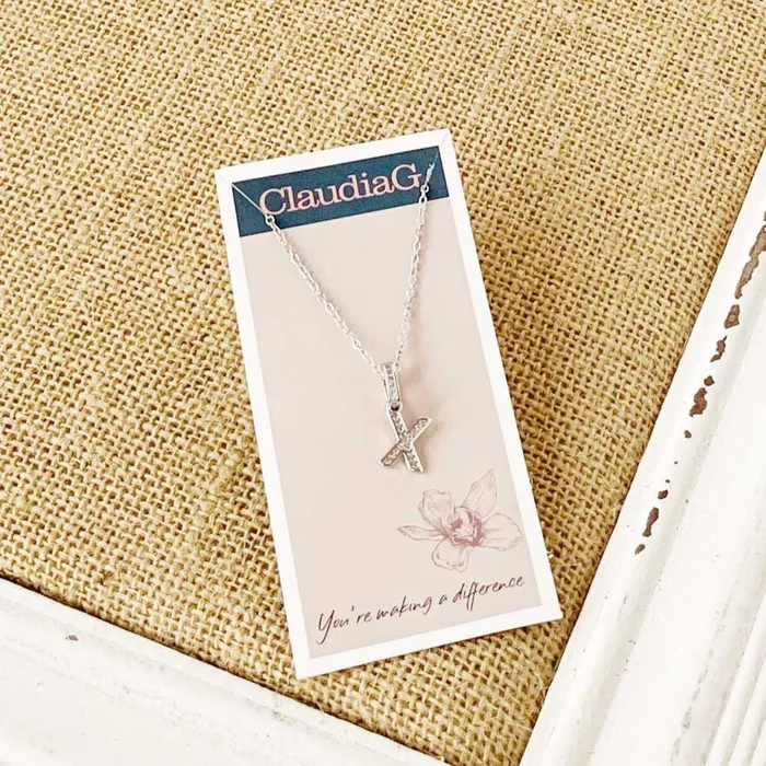 ClaudiaG Stainless Steel Letter Necklace Necklaces
