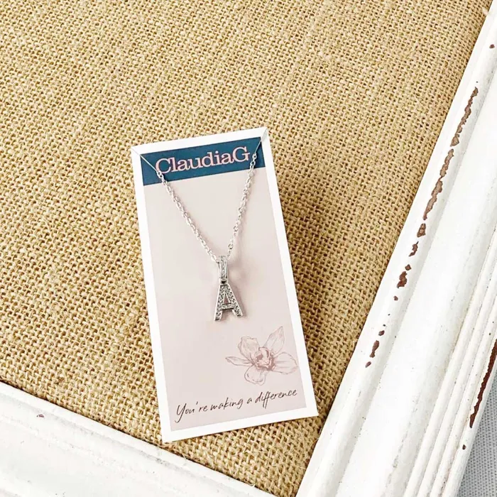 ClaudiaG Stainless Steel Letter Necklace Necklaces
