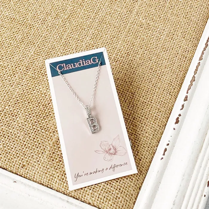 ClaudiaG Stainless Steel Letter Necklace Necklaces