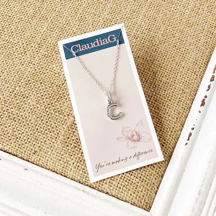 ClaudiaG Stainless Steel Letter Necklace Necklaces