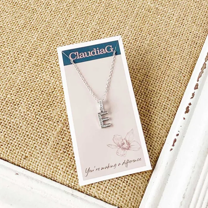 ClaudiaG Stainless Steel Letter Necklace Necklaces