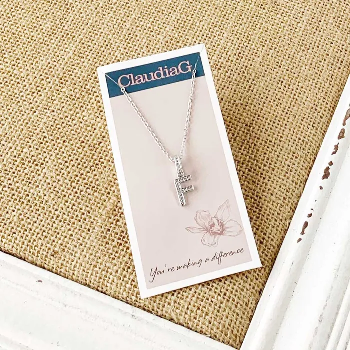 ClaudiaG Stainless Steel Letter Necklace Necklaces