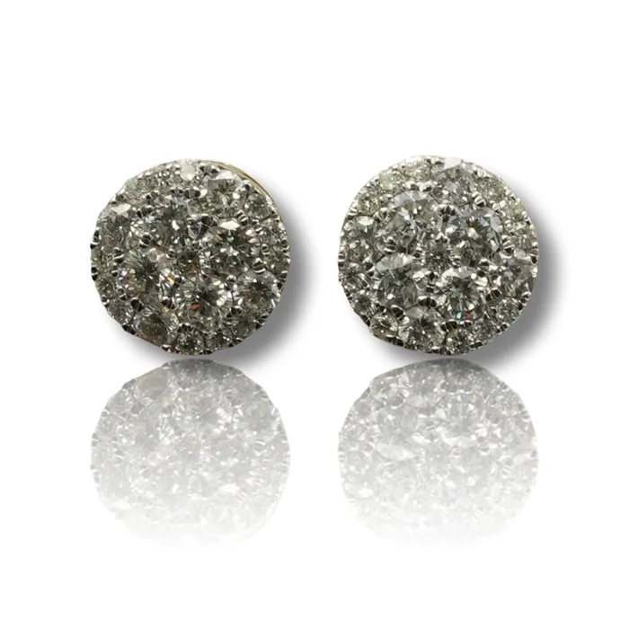 Earrings imakegrillzcom Cluster Diamond Diamond Earring