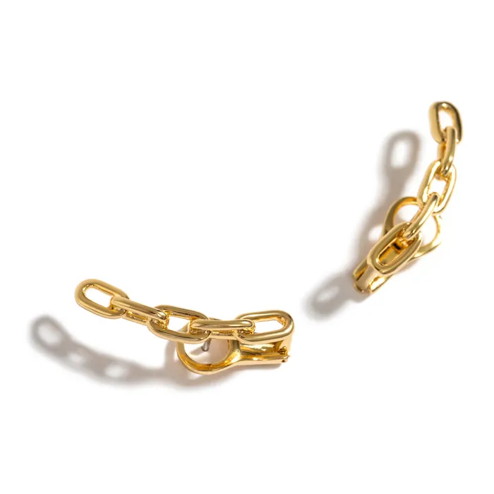 Jack Vartanian CHAIN COMET EARRING IN 18K YELLOW GOLD PLATED SILVER Earrings