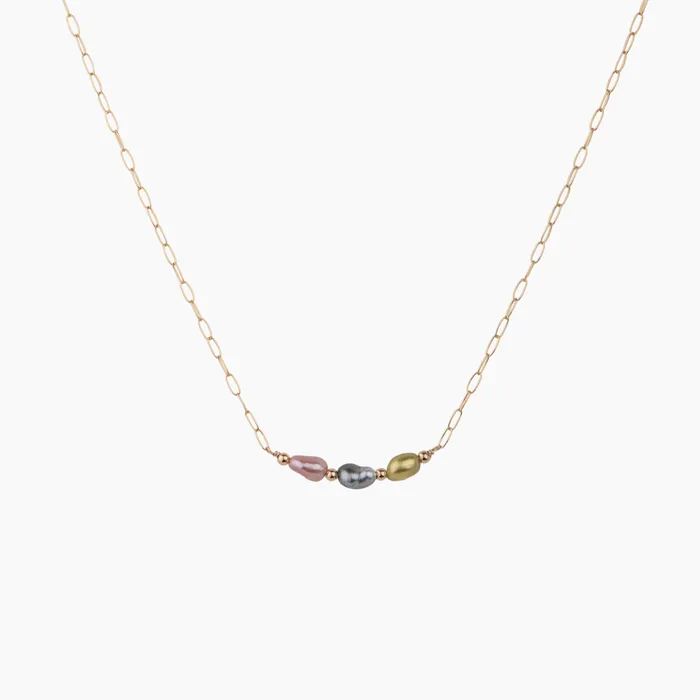 Necklaces misha hawaii Aruba Pupukea Keshi Pearl Necklace