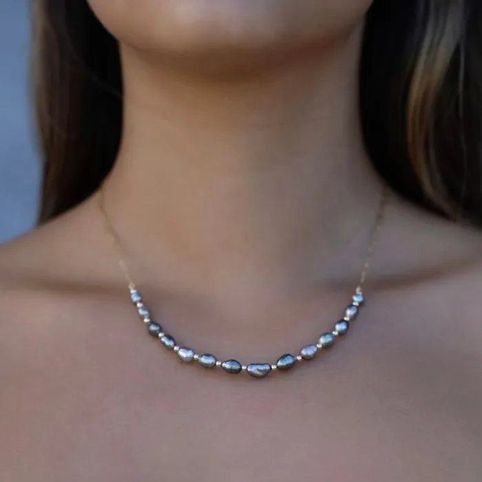 Necklaces Taylor Tahitian Keshi Pearl Necklace MishaHawaii Necklaces Taylor Tahitian Keshi Pearl Necklace MishaHawaii