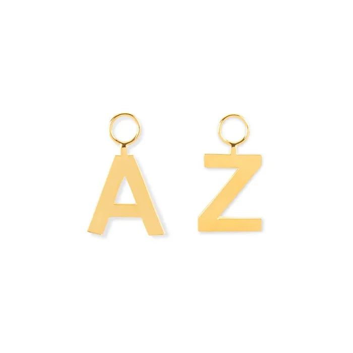PreStyled Sets Jack Vartanian POP SMALL LETTER PENDANT IN 18K YELLOW GOLD PLATED SILVER PreStyled Sets Jack Vartanian POP SMALL LETTER PENDANT IN 18K YELLOW GOLD PLATED SILVER