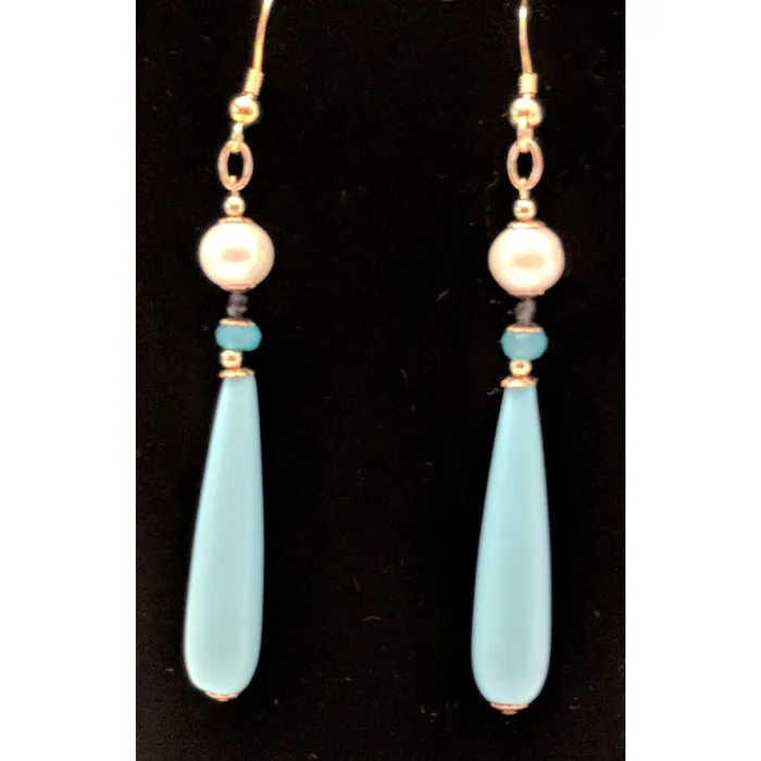 REGENZ Gemstone EarringsJade Turquoise Coral Citrine Pearls Lapis HANDMADE with Love The Pink Pigs Earrings