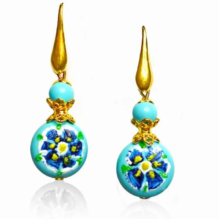 REGENZ Gemstone EarringsJade Turquoise Coral Citrine Pearls Lapis HANDMADE with Love The Pink Pigs Earrings