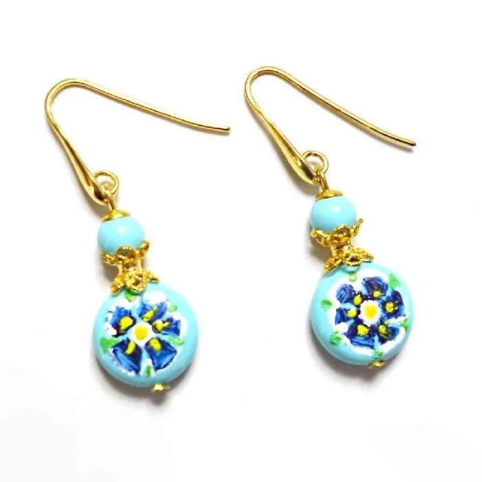 REGENZ Gemstone EarringsJade Turquoise Coral Citrine Pearls Lapis HANDMADE with Love The Pink Pigs Earrings