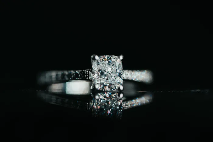 Rings Consignment 14k White Gold and Diamond Engagement Ring