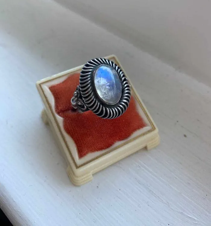 Rings Love Vintage Paris Moonstone Ring Sterling Silver Vintage