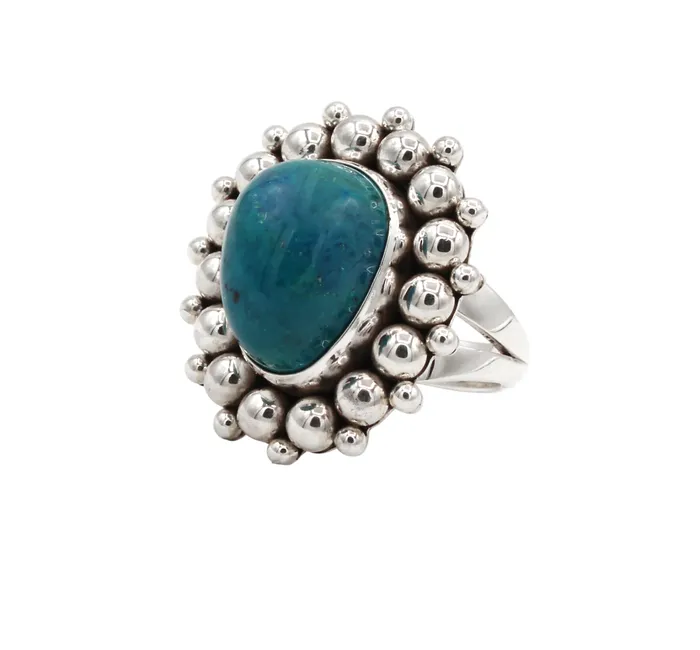 Rings Parrot Wing Chrysocolla Ring Artie Yellowhorse