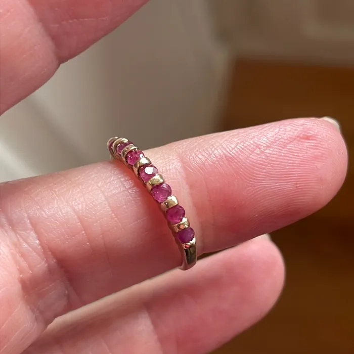 Rings Vintage Paris Jewelry Ruby Band 10k Gold Vintage Rings Vintage Paris Jewelry Ruby Band 10k Gold Vintage