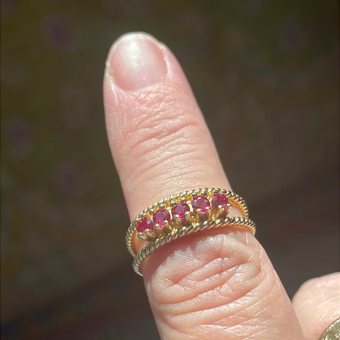 Ruby Ring 14k Gold Vintage Vintage Paris Jewelry Rings Ruby Ring 14k Gold Vintage Vintage Paris Jewelry Rings