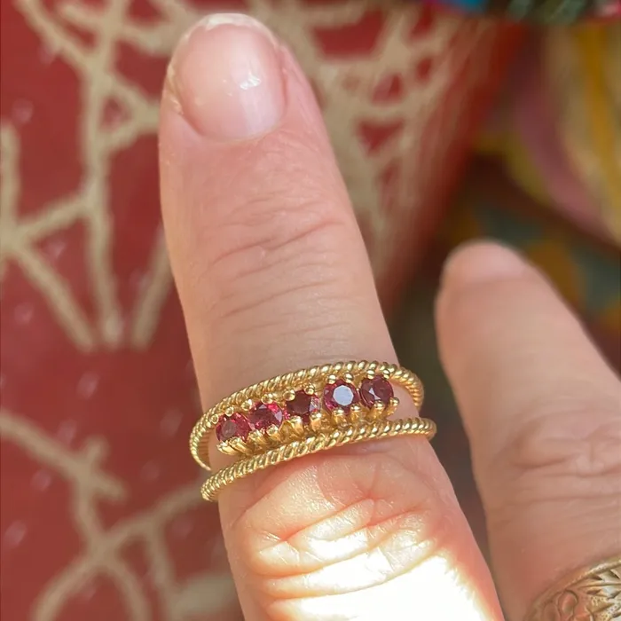 Ruby Ring 14k Gold Vintage Vintage Paris Jewelry Rings Ruby Ring 14k Gold Vintage Vintage Paris Jewelry Rings