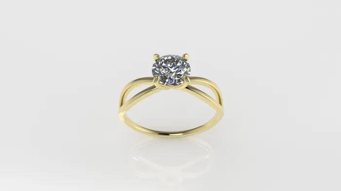 14k Gold Solitaire Ring 1 Diamond 65mm VS1 Jcm 21 jewelry Rings