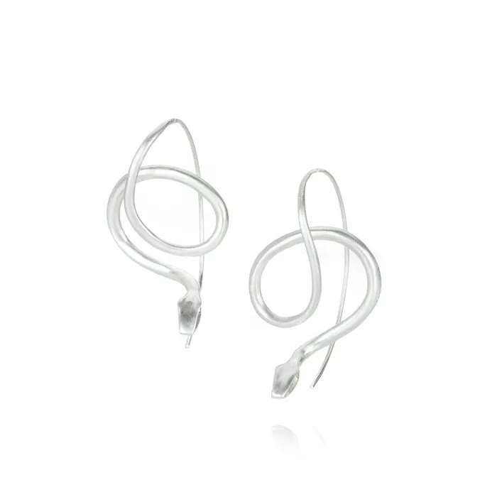 Annette Ferdinandsen Earrings Silver Earrings wtih Diamond Eyes