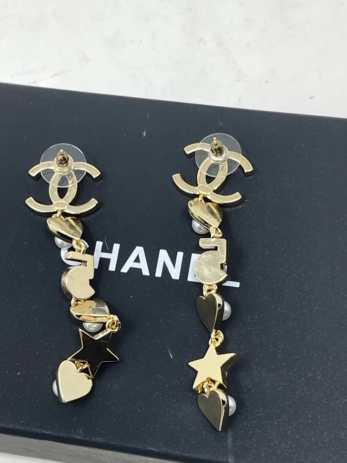 Chanel No 5 Pierced Faux Pearl Earrings Chanel Earrings Chanel No 5 Pierced Faux Pearl Earrings Chanel Earrings