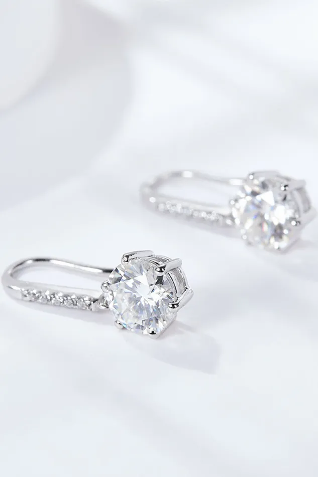 Earrings 6Prong Moissanite Drop Earrings Trendsi