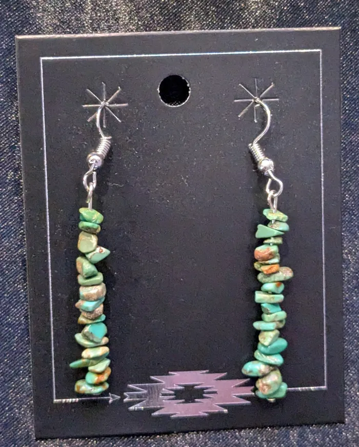 Earrings Ren McCully Turquoise Chunk Earrings Earrings Ren McCully Turquoise Chunk Earrings