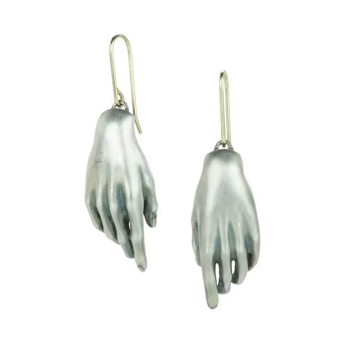 Gabriella Kiss Earrings Sterling Hand Earrings