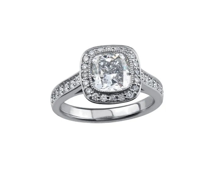 Maple Leaf Diamonds Rings 18kt White Gold 203cttw Cushion Halo Canadian Diamond Engagement Ring Maple Leaf Diamonds Rings 18kt White Gold 203cttw Cushion Halo Canadian Diamond Engagement Ring