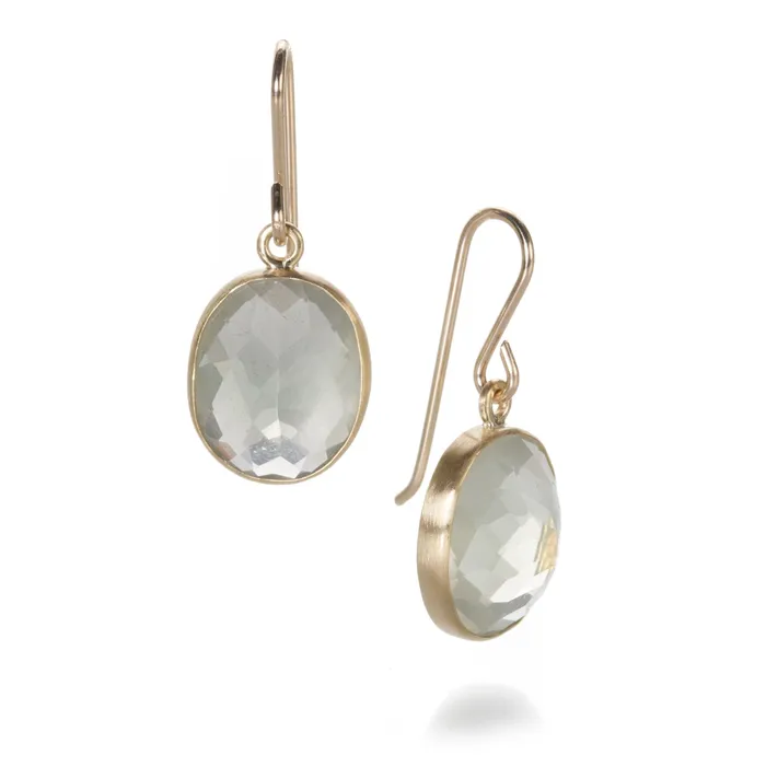 Maria Beaulieu Green Moonstone Earrings Earrings
